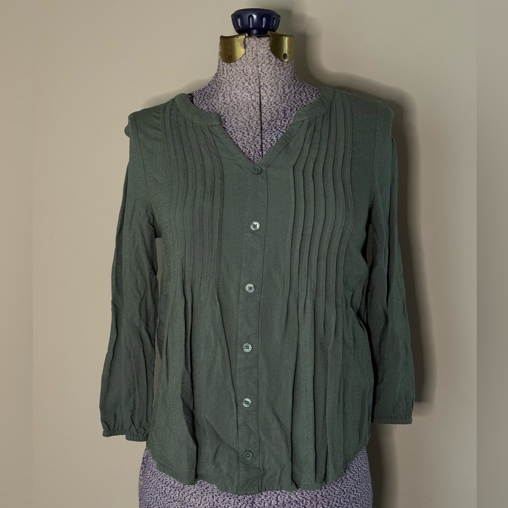 Green Button-Down Shirt